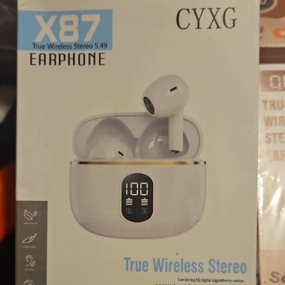 X87 True Wireless Stereo Earphones - White